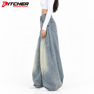Jeans de Mezclilla Personalizados para Mujer, Jeans Acampanados de Algodón para Boutiques de Moda, Suministro al por Mayor de Marca Privada - Product Image 2