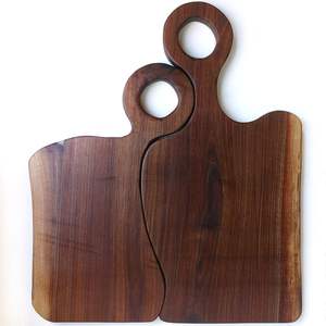 Planche à découper en bois d'acacia naturel la plus vendue à la main avec poignée planche à découper de légumes bon marché pour la cuisine - Product Image 2