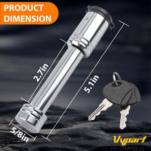 Adaptador de Perno de Seguridad de Acero 5/8 Resistente a la Intemperie, Perno de Resorte Económico para Coche, Camión y Remolque - Product Image 2