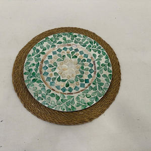 แผ่นรองจานทรงกลมทำจากหญ้าทะเลอย่างดี รุ่น DKS16 เป็นมิตรกับสิ่งแวดล้อม - Product Image 6