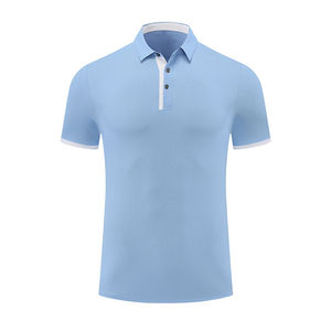 Algodón sólido de manga corta de talla grande para hombre con logotipo bordado personalizado para camisas - Product Image 4