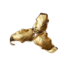 Plateau à feuilles décoratif avec plateau à feuilles à dessert de la plus grande qualité Plateau à feuilles en aluminium Plateau de service pour accessoires d'hôtel - Product Image 2