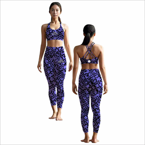 Ensembles de yoga pour femmes fabriqués au Pakistan à prix abordable, ensembles de yoga confortables pour femmes, vente en ligne d'ensembles de yoga pour femmes - Product Image 4