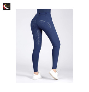 Collants d'équitation personnalisés pour femmes Pantalon en silicone actif Collants d'équitation Grip Culotte d'équitation - Product Image 3