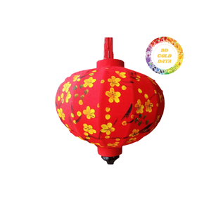 Lanterne artisanale en bambou et tissu de Hoi An - Décorative pour la maison/le café, les festivals, la Saint-Valentin et Thanksgiving - Product Image 3