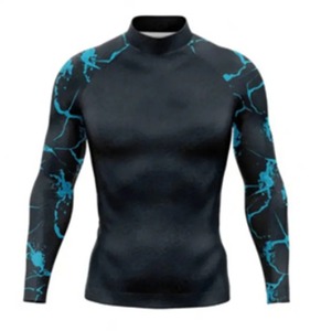 Men's Long Sleeve <b>Surf</b> Swimsuit UPF 50 Anti-UV Rash Guard Swimwear Beach UV Protection Tights and Shirt - Product Image 4
