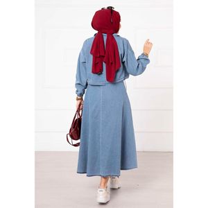 Ensemble 2 pièces en denim bleu clair - Product Image 2