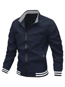 Veste sur mesure Varsity Letterman pour hommes, veste boutonnée décontractée en laine épaisse coupe-vent, logo brodé sur le devant - Product Image 3