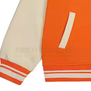 Veste unisexe personnalisée avec broderie de lettres et boutons pour hommes Veste lettrée style décontracté pour hommes à prix réduit - Product Image 5