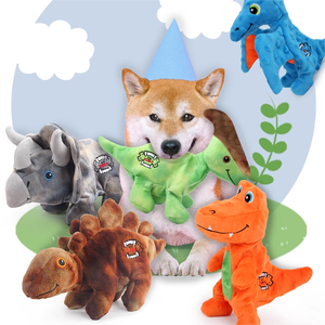 Jouets à mâcher pour animaux de compagnie AFP Custom Dinosaur Animal Dog Plush, jouet couineur pour animaux, balle à mâcher résistante aux morsures en caoutchouc TPR pour les mâcheurs agressifs - Product Image 2