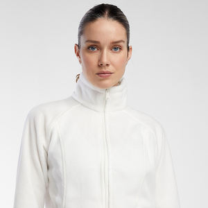 Chaqueta Safari de felpa Sherpa con cremallera completa acogedora de fabricantes personalizados OEM para mujer, forro polar transpirable con bolsillos y cuello levantado - Product Image 4