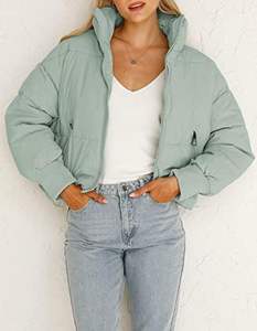 Chaqueta acolchada de invierno de gran tamaño de alta calidad para mujer, abrigo de burbujas acolchado con cremallera, Reversible cuello con capucha, lona ligera de talla grande - Product Image 4