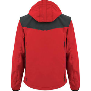 Men's Hooded Softshell <b>Jacket</b> <b>with</b> <b>Fleece</b> <b>Lining</b> Breathable OEM Service Available for Winter Outdoor Use - Product Image 6