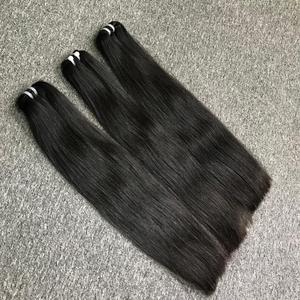 Vente chaude Extensions de cheveux en mélange vietnamien vierge non transformé Un donneur Paquets de trame droite Cheveux humains bruts Cheveux en gros - Product Image 3