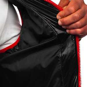 Chaleco acolchado reversible sin mangas de color sólido para hombre, 100% poliéster transpirable, Impresión de logotipo personalizado, la mejor ropa exterior de invierno - Product Image 5