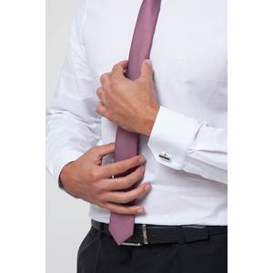 Camisa de vestir ajustada de algodón 100% para hombre con puños franceses-Diseño liso bohemio, ropa formal de manga larga - Product Image 2