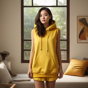 Sleeveless Hoodie Women Yoga Fitness Wear Running Hooded Tank Top Girls Gym Workout Pullover Hoodie - Product Image 4