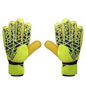 Guantes de portero de cuero de ajuste personalizado pedido al por mayor con palma de agarre seguro de fábrica directa para profesionales de fútbol - Product Image 4