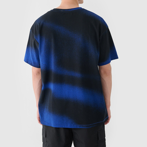 T-shirts pour hommes en coton 100% surdimensionnés OEM, décontractés, lourds, amples, imprimés, tie-dye vintage - Product Image 5