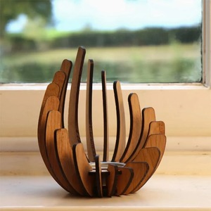 Portavelas de madera de estilo único decorativo perfecto para iluminación romántica, ambiente de Spa y rincones de relajación de la India - Product Image 5