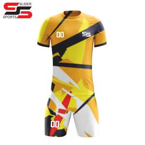 Kits d'entraînement de football personnalisés, uniformes de football par sublimation, maillot de football brodé de logo, vêtements de sport - Product Image 1