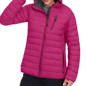 Veste matelassée pour femmes en tissu populaire de couleur unie vente en gros bon marché veste matelassée respirante avec service OEM pour femmes - Product Image 3