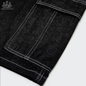 Pantalones Cortos Vaqueros de Mezclilla para Hombre, de Alta Calidad y Gran Demanda, Casuales, Lisos, con Botones, de Tiro Medio, 100% Algodón, Transpirables - Product Image 5