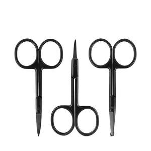 Ciseaux à cuticules droits en acier inoxydable noir, outil de précision pour la manucure, la pédicure, les soins des ongles, usage professionnel - Product Image 3