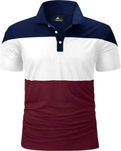 Patrón sólido informal para hombre para camisetas de polo Camisa de moda cómoda de algodón 100% de alta calidad con logotipo personalizado de punto Fabr - Product Image 1