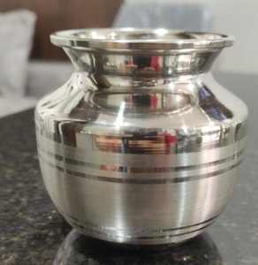 Patila Tope Topia Bhaguna en laiton pur lourd traditionnel indien, ustensile de cuisine rond pour la cuisson, pots et poêles Finaldeals - Product Image 1