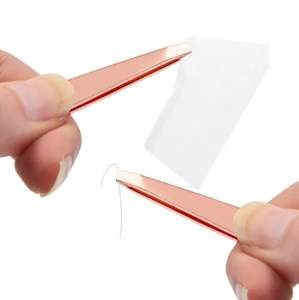 Pinzas de Cejas de Acero Inoxidable con Punta Puntiaguda, Ligeras y de Alta Calidad, Color Negro, Dorado y Oro Rosa, con Logotipo Privado Personalizado al por Mayor, ANAAIF - Product Image 3