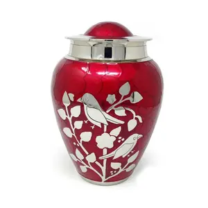 โกศบรรจุอัฐินก รุ่น Blessing Birds ขนาดผู้ใหญ่ ทำจากทองเหลือง - Product Image 1