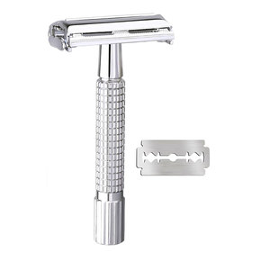 Rasoirs de sécurité en acier inoxydable de haute qualité et durables - Lame unique réutilisable pour hommes - Product Image 1