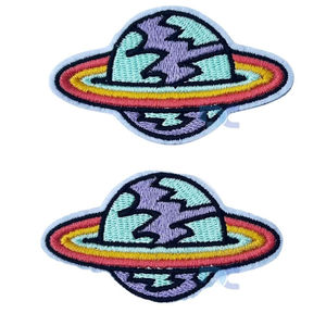 Écussons brodés en feutre doux sur mesure avec motif floral pour vêtements, style à coudre personnalisé pour les équipes de mode 2025 - Product Image 3