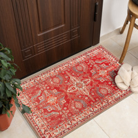 Adiva Einfarbiger Gewebter Polyester Maschinenwaschbarer Niedrigfloriger Chenille Rutschfester Ungiftiger Teppich für Wohnzimmer Schlafzimmer Zuhause
