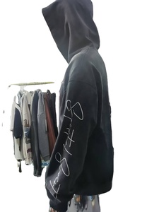 Sudadera con capucha vintage de invierno para hombre, 100% algodón, con cremallera, lavado ácido, peso pesado, estampado puff, personalizada - Product Image 4