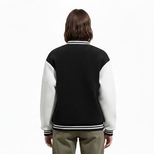 Chaqueta Varsity de Invierno Reversible con Forro de Algodón, Precio al por Mayor, ODM, Chaqueta Deportiva para Mujer, Cortavientos, Térmica, con Forro Polar, OEM - Product Image 2