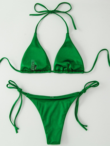 Maillot de bain bikini respirant et confortable pour femme avec design taille haute, en Spandex/Nylon, séchage rapide et respirant - Product Image 6