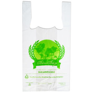 Chaleco de plástico biodegradable LDPE hecho en Vietnam, bolsas de compras para empaquetar camisas, verduras disponibles para comprar - Product Image 1