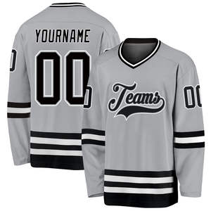 Jersey de Hockey sobre Hielo Personalizado, Impresión por Sublimación, Diseño de Logotipo, Adulto, Mejor Servicio OEM al por Mayor, 100% Poliéster Transpirable - Product Image 4