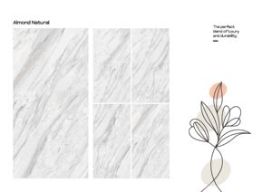 ANNEXY 600x1200mm Statuario Azulejos de porcelana blanca Aspecto de mármol duradero Antibacteriano para diseño gráfico de acento de habitación para exportación - Product Image 5