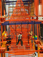 Equipo de Parque de Aventuras Interior de Alto Nivel, Pista de Go Karts, Circuito de Cuerdas, Tobogán de Tubos, Máquina de Juegos Arcade, Entretenimiento Personalizado