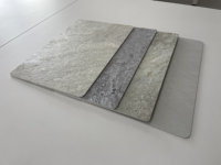 Plaque de marbre PVC à revêtement UV haute brillance 1220*2440mm, panneau géométrique moderne pour bâtiment commercial intérieur