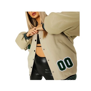 OEM Customizable Varsity Jacket <b>Stand</b> Collar Premium Quality Breathable Quick Dry Fabric Letterman Design Winter Classic Hooded - Product Image 4