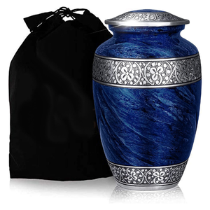 <b>Large</b> Adult Cremation Urn for Human Ashes Memorial Funeral Burial <b>Jar</b> Wholesale New Design Export India - Product Image 1