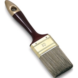 1\" 25 mm Dark Mixed Bristle Glazing <b>Brush</b> Brass Paint <b>Brushes</b> for Craftsman's Oils - Product Image 1