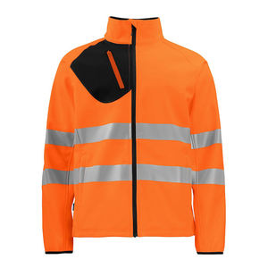 Wholesale Direct Factory Available Reflector Hi-vis <b>Safety</b> Softshell Jacket Construction - Product Image 2