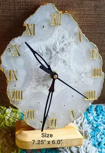 Horloge murale modèle nautique en résine époxy pour cadeau de décoration intérieure Sculpture faite à la main avec taille personnalisée d'Europe - Product Image 5