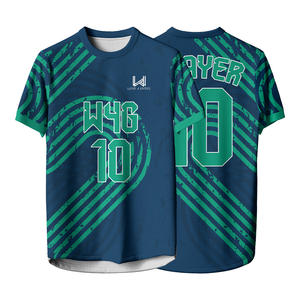 Maillots de football pour hommes personnalisés avec logo imprimé par sublimation, manches courtes, 100% polyester, léger, extensible dans les quatre sens - Product Image 4