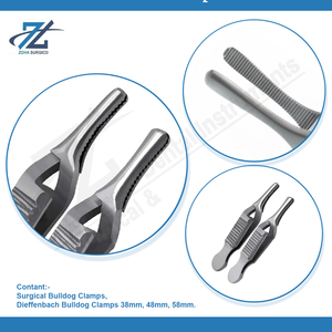Dieffenbach Serrefine Abrazaderas 58mm Curved German Base de acero inoxidable de alta calidad Instrumentos quirúrgicos Fabricante Pakistán - Product Image 3